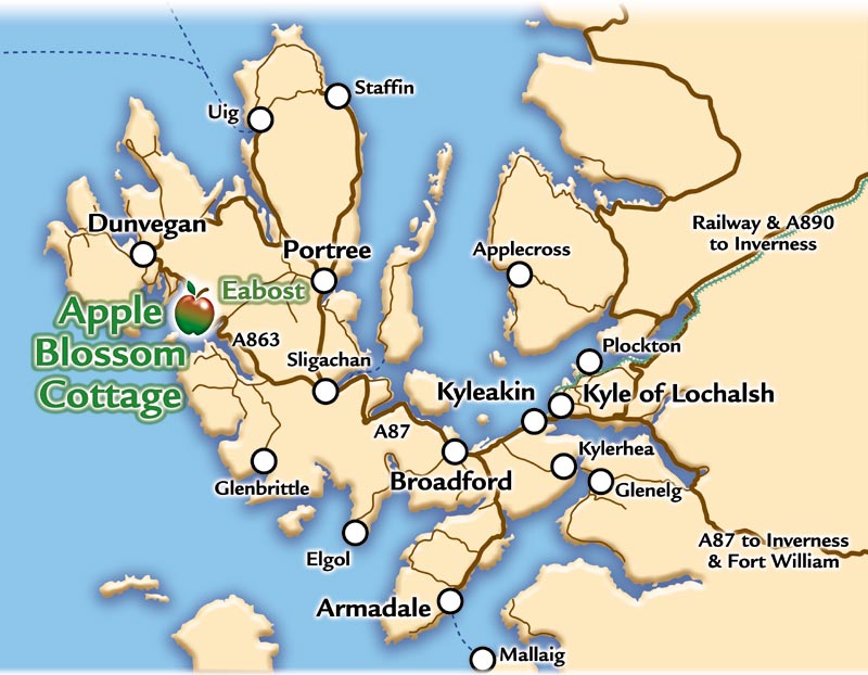 Map of Isle of Skye
